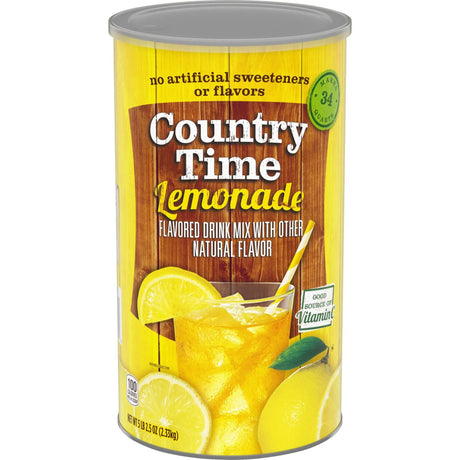 Country Time Lemonade Mix (5.16 lbs) | Big Batch Zesty Lemonade Flavor Country Time