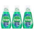 Crest Scope Outlast Mouthwash (3-Pack, 1 L Each) | Long-Lasting Mint Freshness Crest