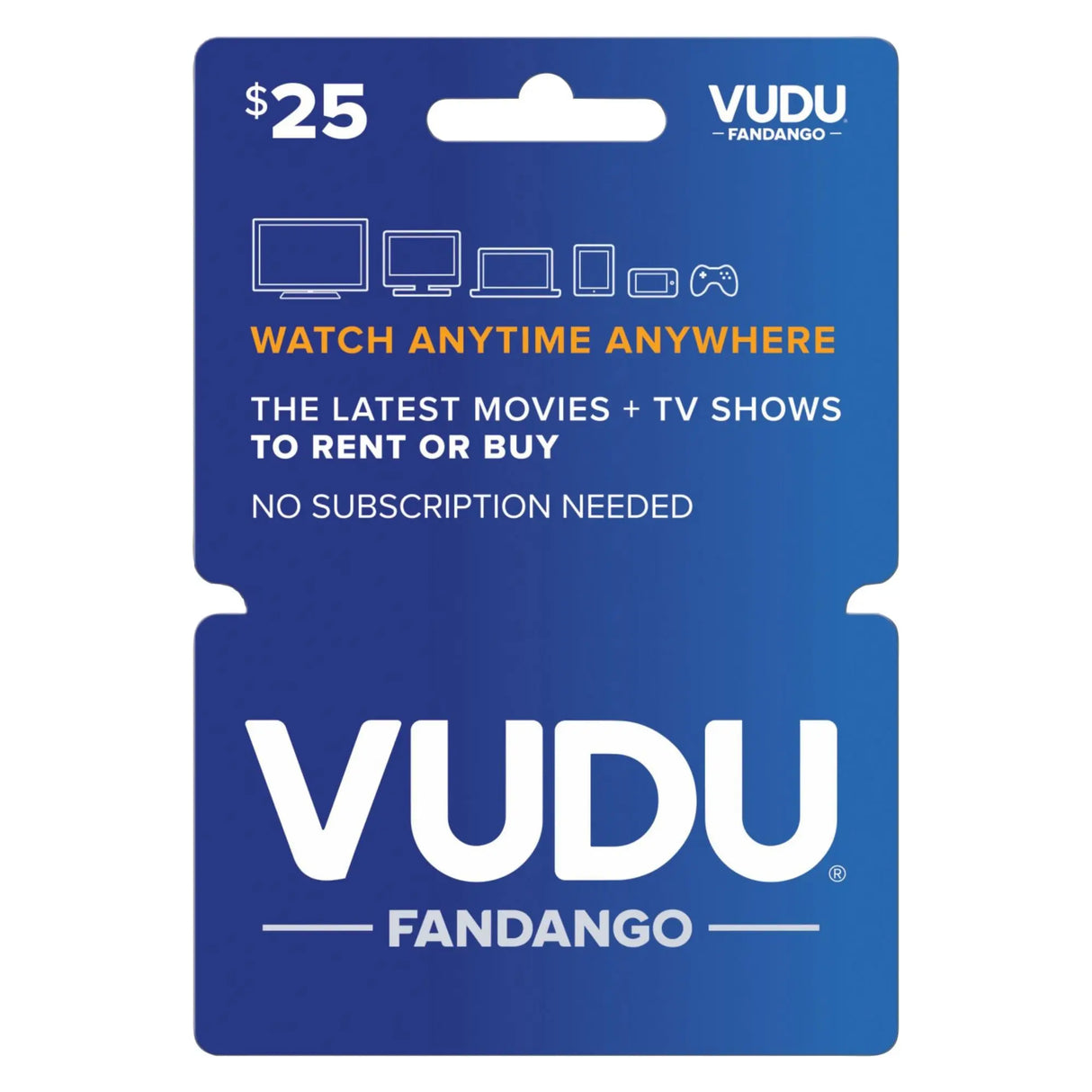 Vudu Gift Card ($25) | Rent or Buy Movies & TV Streaming Vudu
