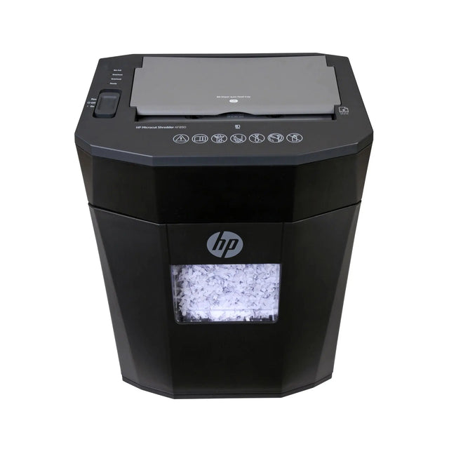 HP AF890 Autofeed Microcut Shredder | 80-Sheet Capacity for Heavy-Duty Home or Office Use HP