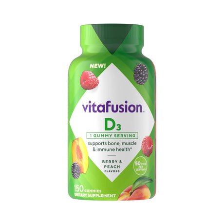 Vitafusion Â· Vitamin D Gummies (150 Count) | Bone & Immune Support in Tasty Chews Vitafusion