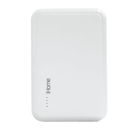 iHome 5000mAh Magnetic Power Bank USB-A White