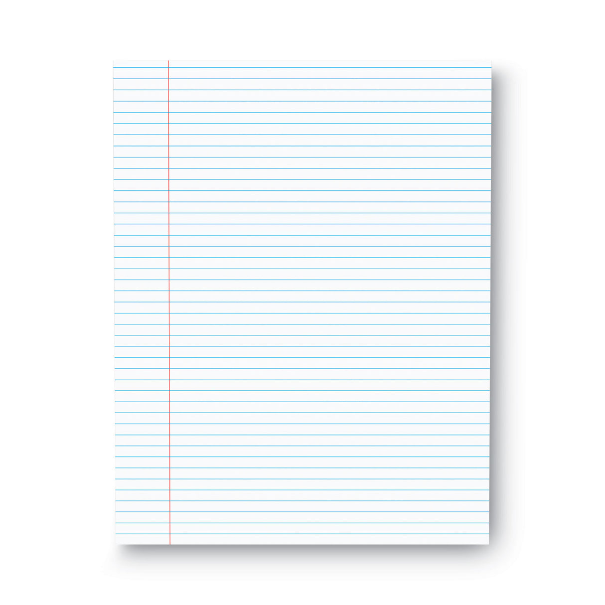 Universal Glue Top Pads, Narrow Rule, 50 White 8.5 x 11 Sheets, Dozen (UNV41000)