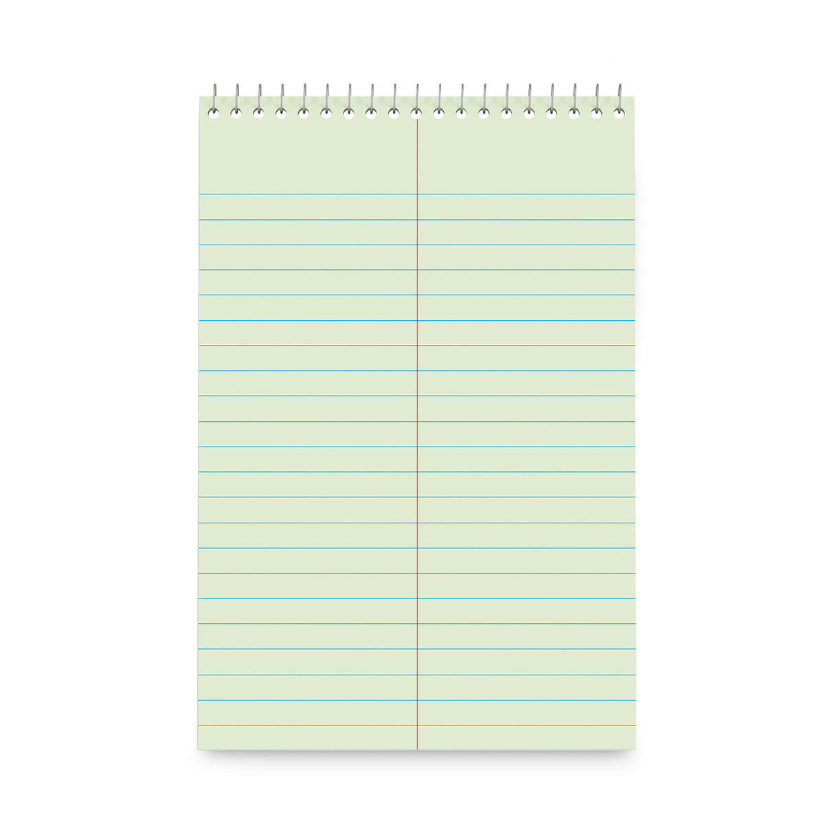 Universal Steno Pads, Gregg Rule, Red Cover, 80 Green-Tint 6 x 9 Sheets, 6/Pack (UNV86920PK)