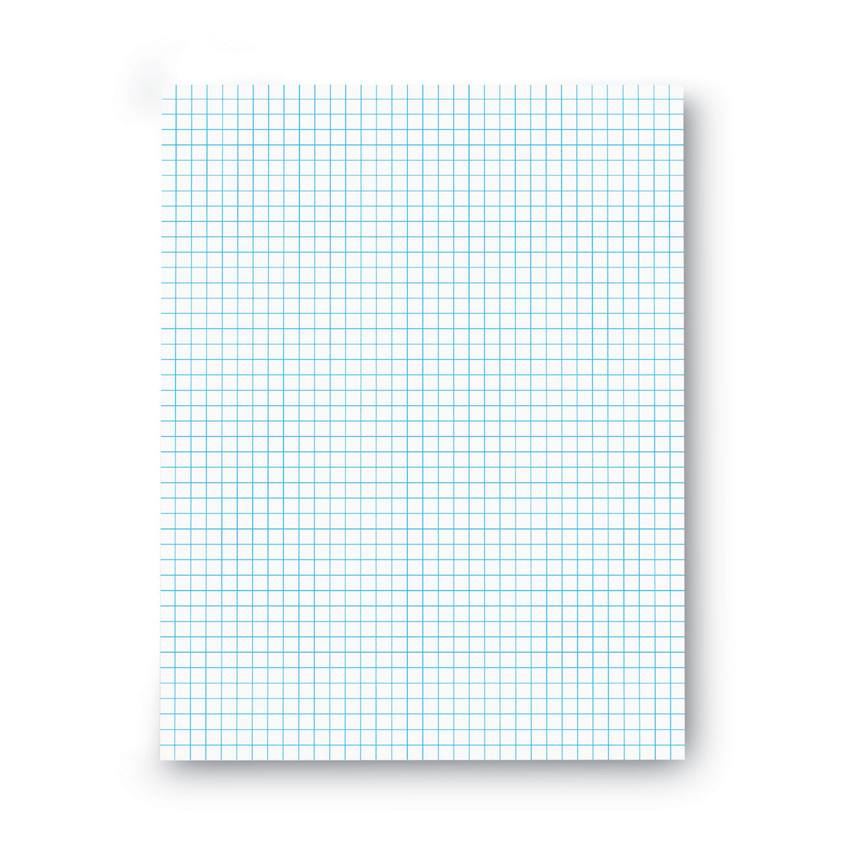 Universal Quadrille-Rule Glue Top Pads, Quadrille Rule (4 sq/in), 50 White 8.5 x 11 Sheets, Dozen (UNV20631)