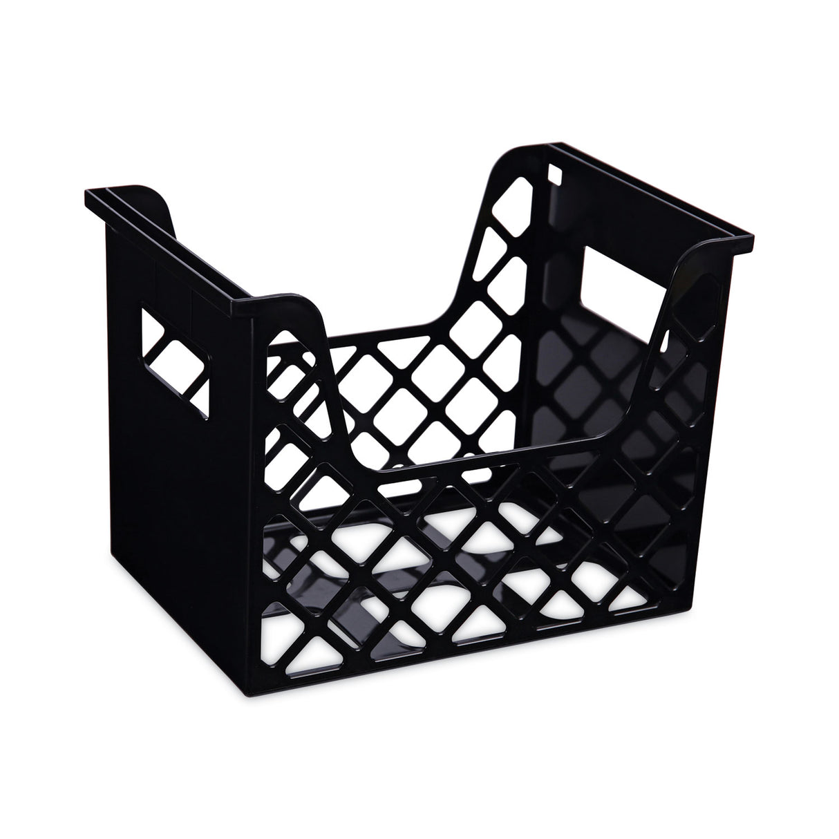 Universal Recycled Extra Capacity Desktop File Holder, Letter Size, 8.5" Long, Black (UNV08123)