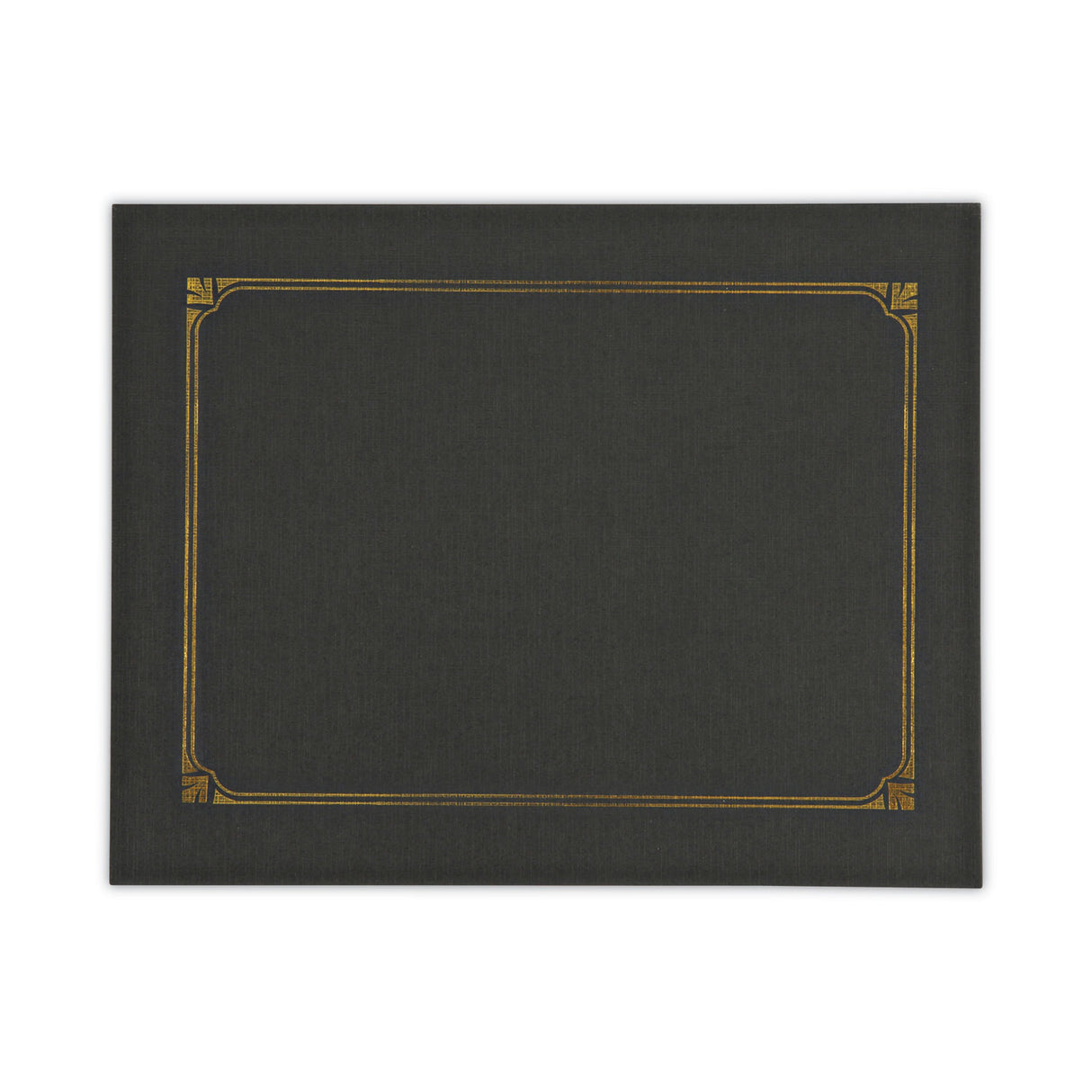 Universal Certificate/Document Cover, 8.5 x 11; 8 x 10; A4, Black, 6/Pack (UNV76895)