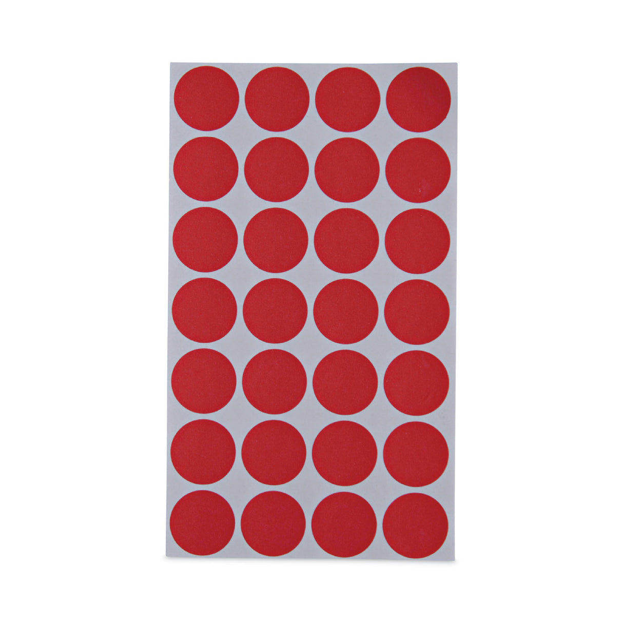 Universal Self-Adhesive Removable Color-Coding Labels, 0.75" dia, Red, 28/Sheet, 36 Sheets/Pack (UNV40103)