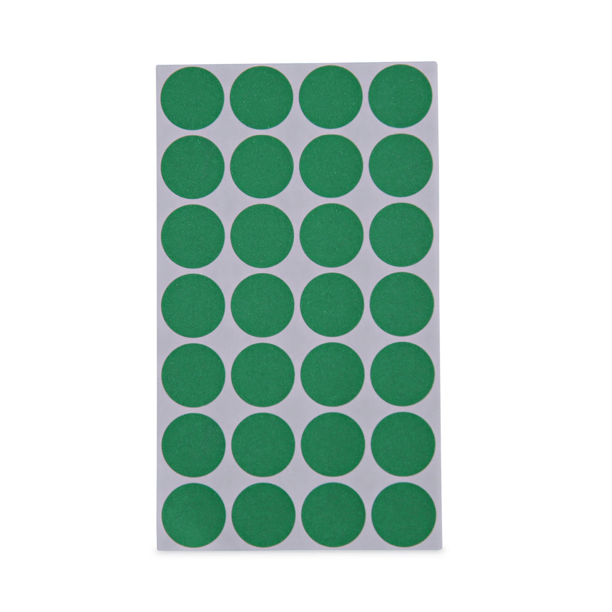 Universal Self-Adhesive Removable Color-Coding Labels, 0.75" dia, Green, 28/Sheet, 36 Sheets/Pack (UNV40115)