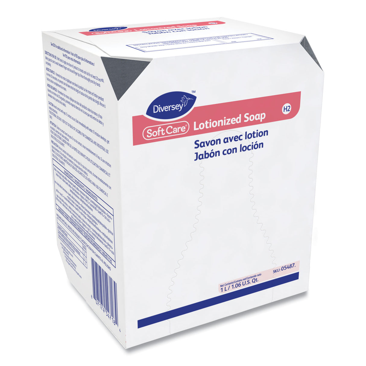Diversey Soft Care Lotionized Hand Soap, Floral Scent, 1,000 mL, 12/Carton (05487)