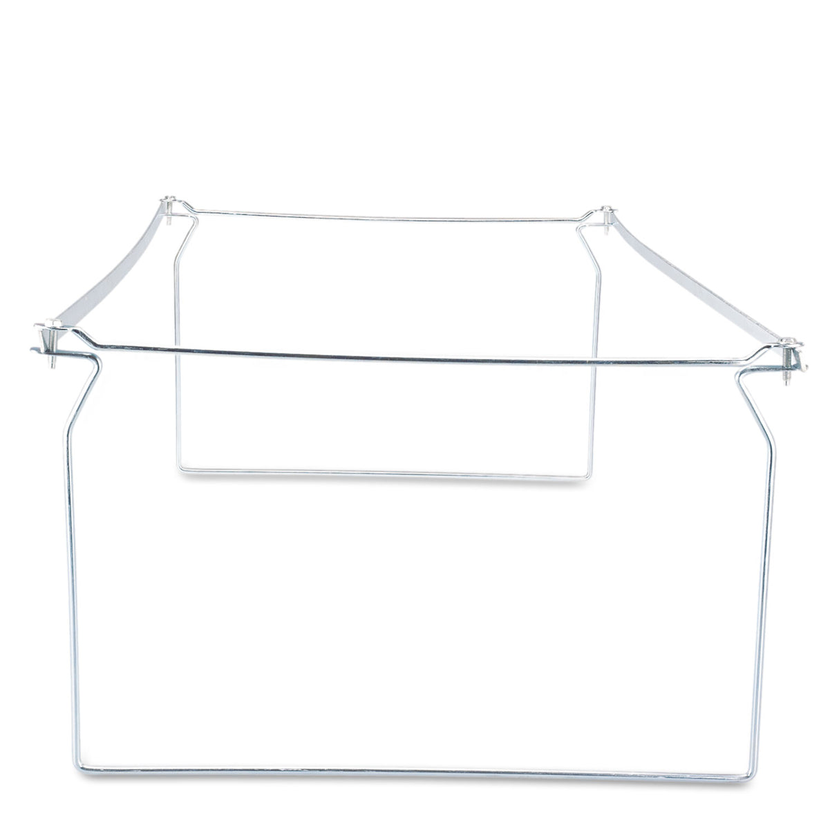 Universal Screw-Together Hanging Folder Frame, Legal Size, 23" to 26.77" Long, Silver, 6/Box (UNV68000)