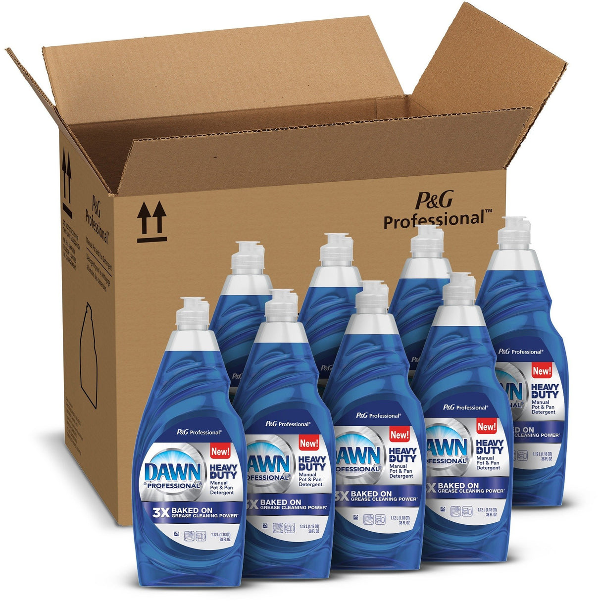 DawnÂ® Pro HD Manual Dish Soap, Original Scent, 38 oz., 8 Bottles (08836)