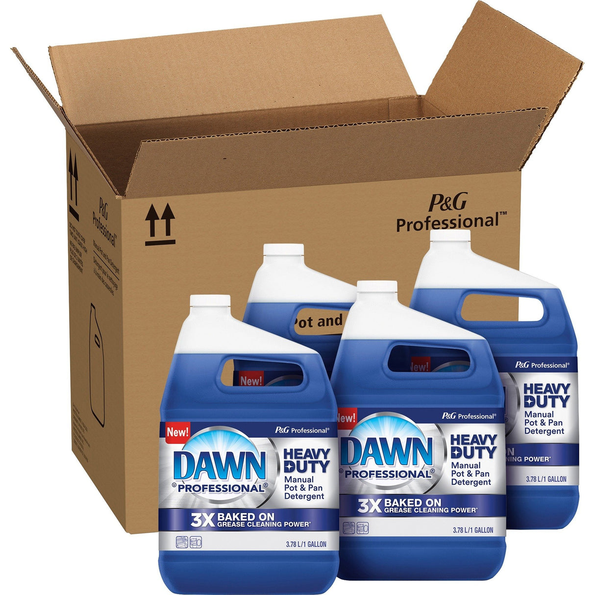DawnÂ® Pro HD Manual Dish Soap, Original Scent, 1-Gal., 4 Jugs (08837)