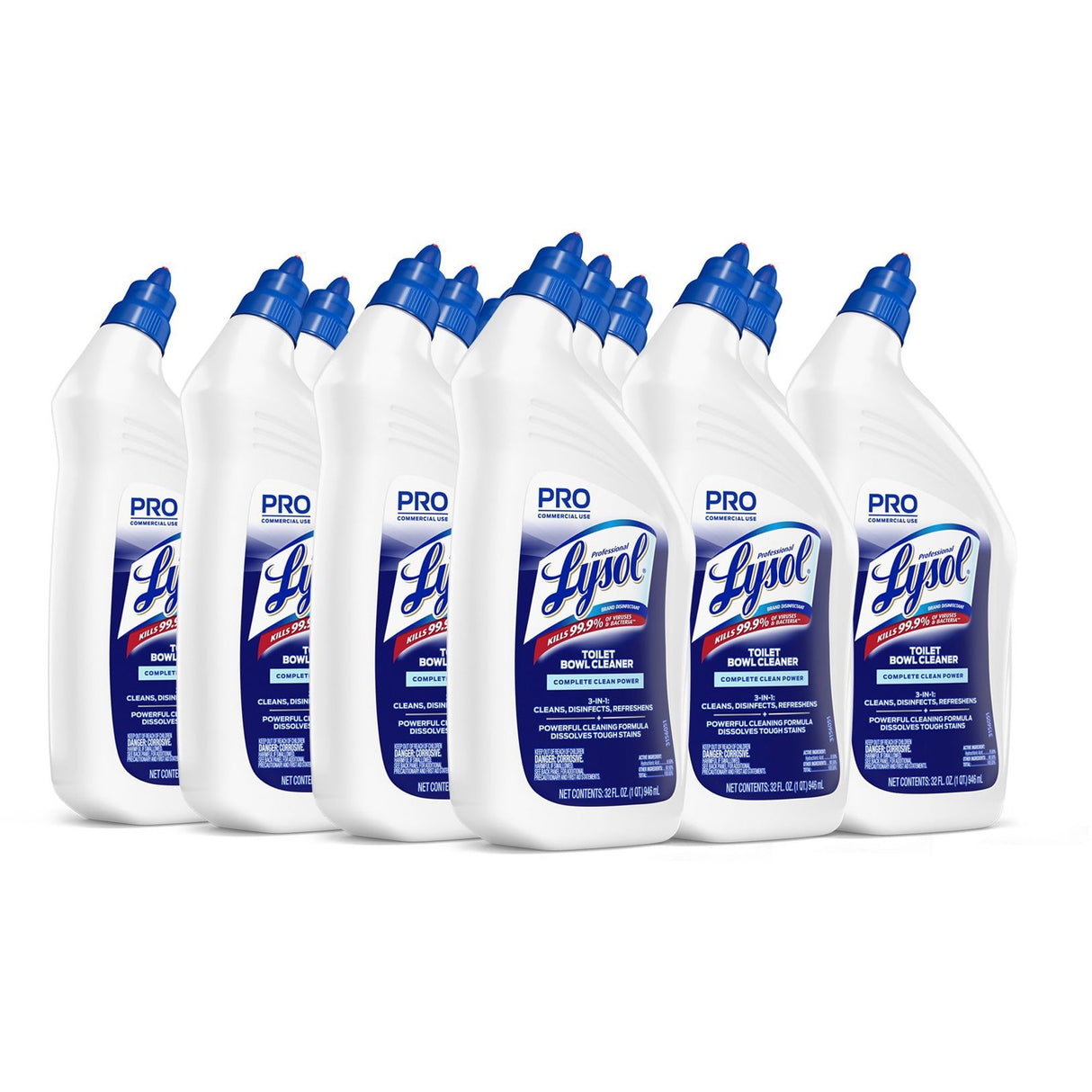 LysolÂ® Power Toilet Bowl Cleaner, Wintergreen, 32 oz., 12 Bottles (74278CT)